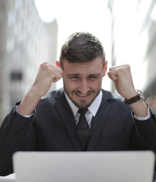 Professional man in business suit with confident expression